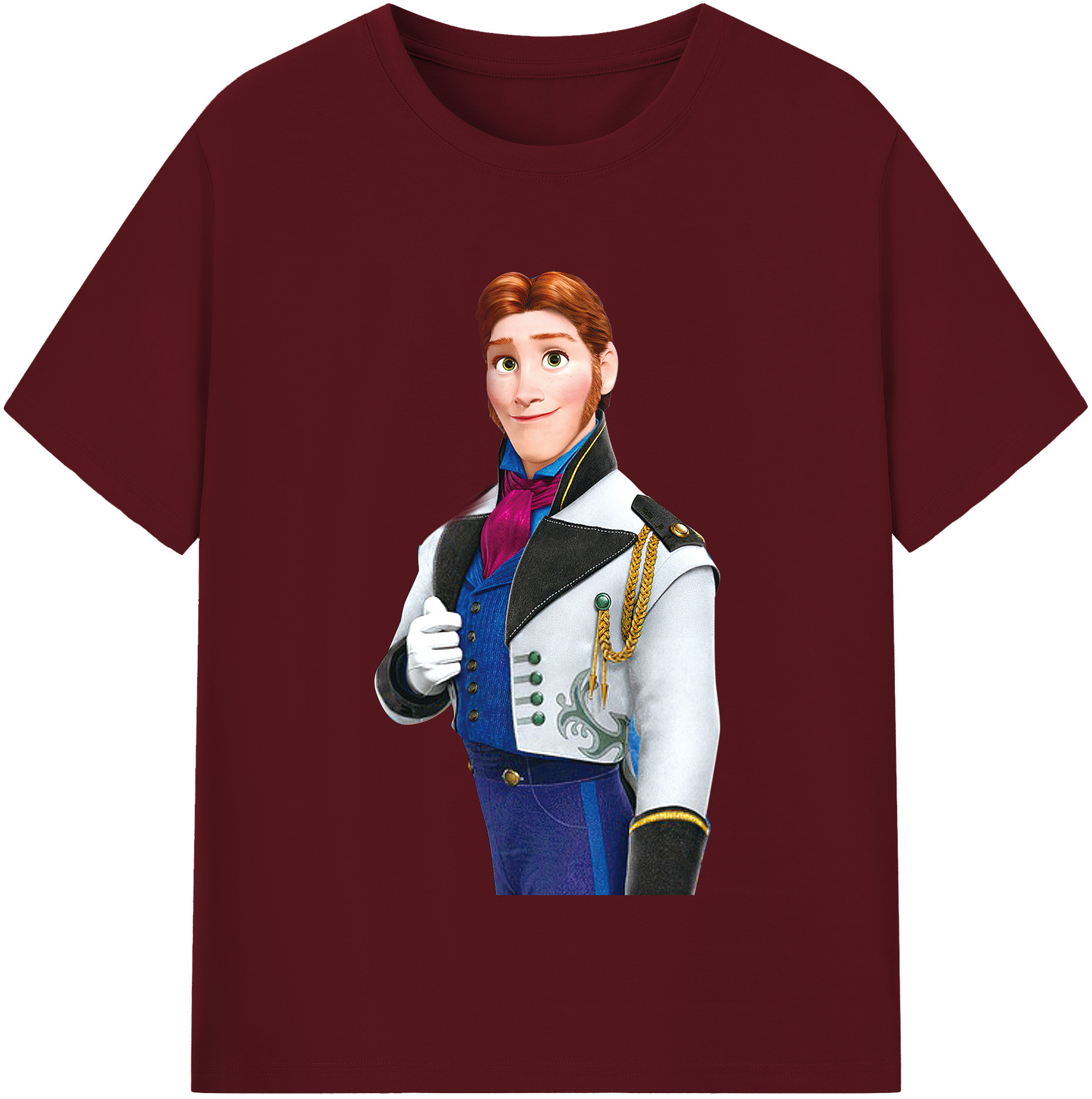 （画像用） アナと雪の女王 アンナ エルサ Frozen Anna Elsa 綿100％半袖Tシャツ（フロントプリント）